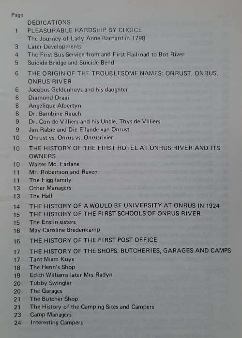 The History of Onrus River:From about 1750 to about 1950 - Author: Eugenie Olën