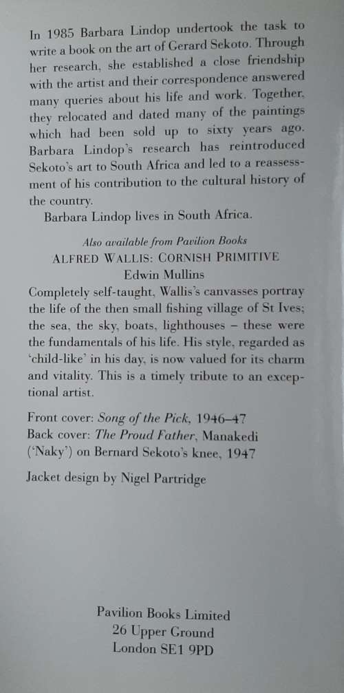 Sekoto:The Art of Gerard Sekoto - Author: Barbara Lindop