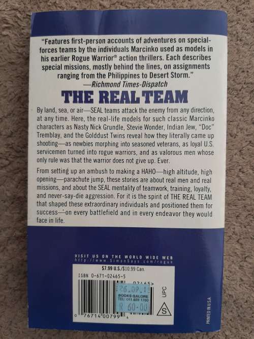 The Real Team -Author: Richard Marcinko
