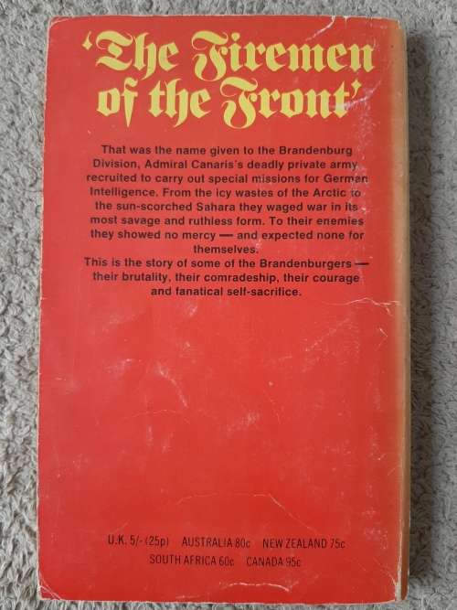 Brandenburg Division - Author: Will Berthold Translated from the German by Alan Neame