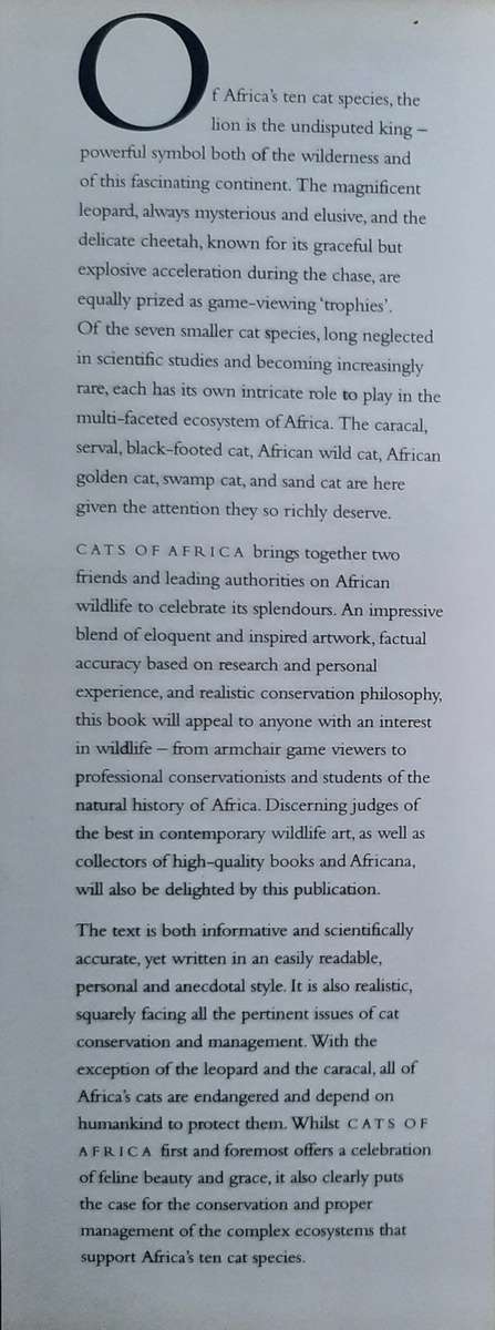 Cats of Africa - Author: Paul Bosman and Anthony Hall-Martin