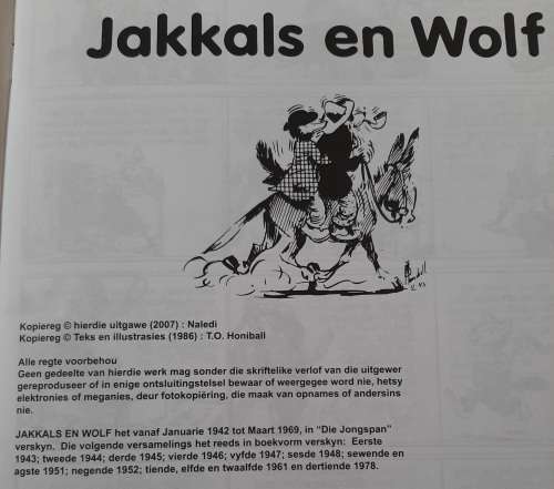 Jakkals En Wolf - Author: T. O. Honiball