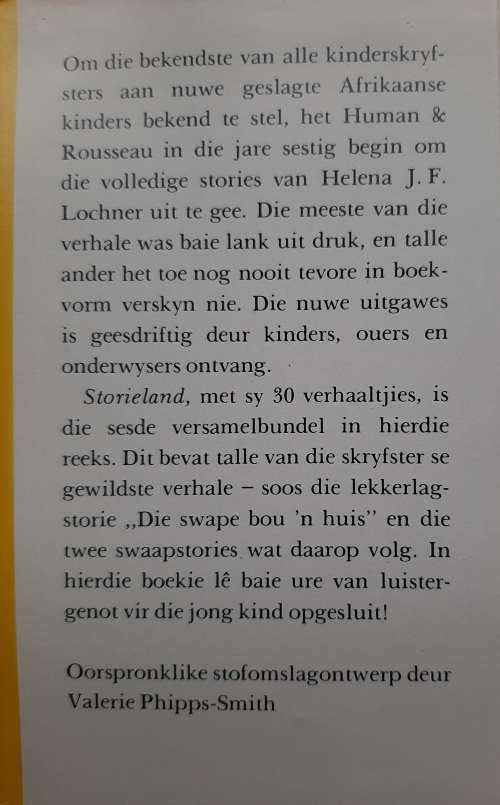 Storieland - Author: Helena J.F. Lochner