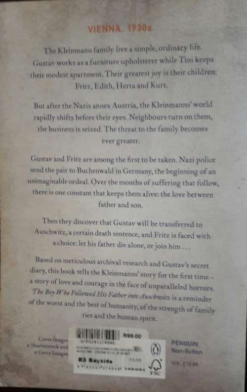 The Boy Who Followed his Father into Auschwitz -Jeremy Dronfiedl