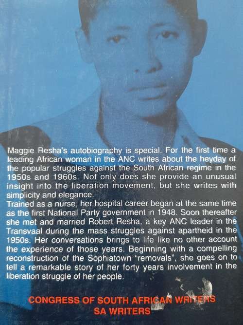 `Manngoana O Tsoara Thipa Ka Bohaleng: My Life in the Struggle - Author: Maggie Resha