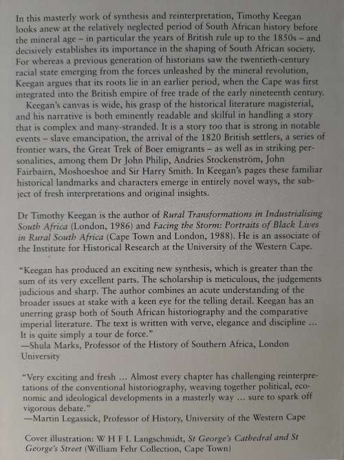 Colonial South Africa & the Origins of the Racial Order - Author: Timothy Keegan