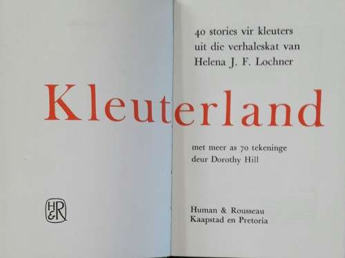 Kleuterland - Helena J F Lochner