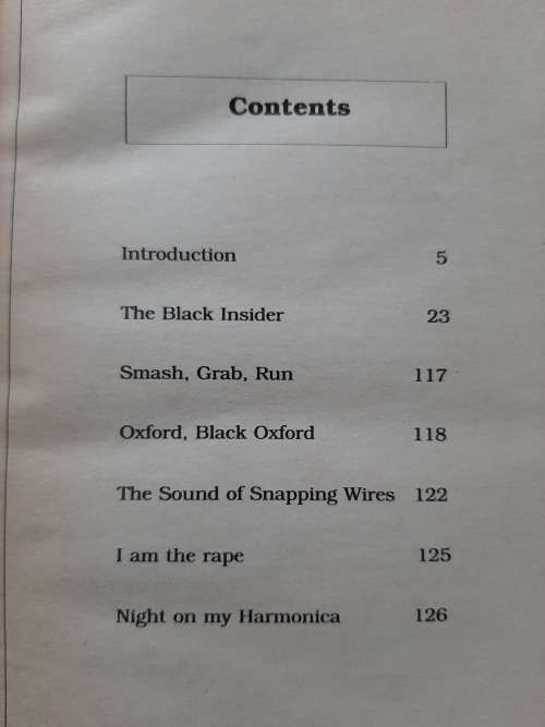 The Black Insider, Dambudzo Marechera - Compiled & Edited by Flora Veit-Wild