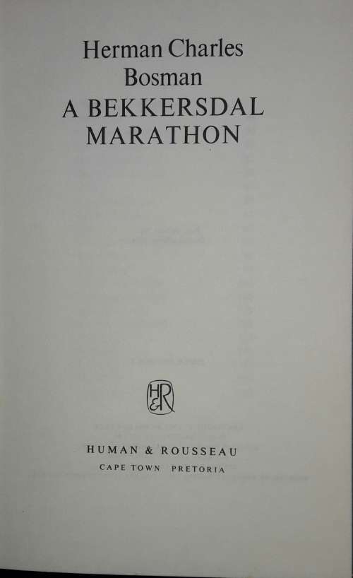 A Bekkersdal Marathon