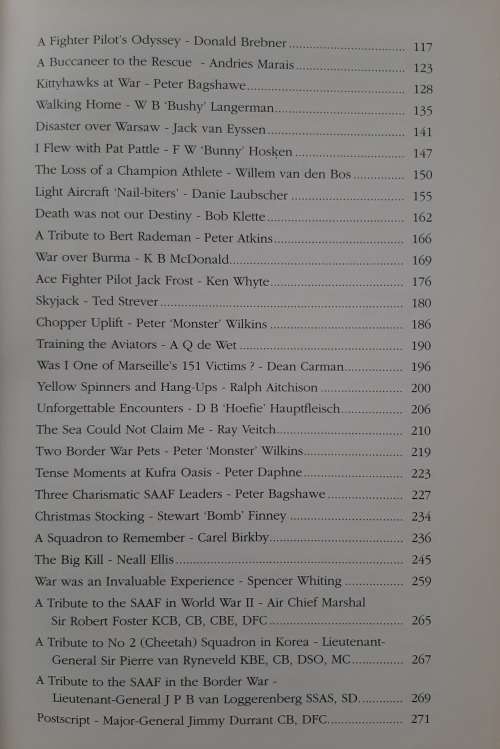 Warriors of the Sky: Springbok Air Heroes in Combat By Peter Bagshawe