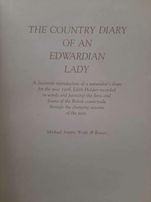 The Country Diary of an Edwarian Lady By Edith Holden