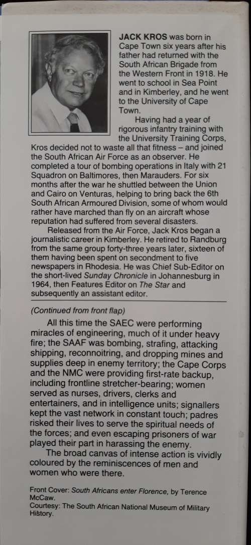 War in Italy with the South Africans from Taranto to the Alps By Jack Kros