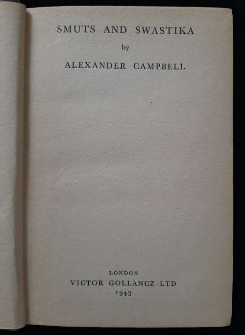 Smuts & Swastika by Alexander Campbell