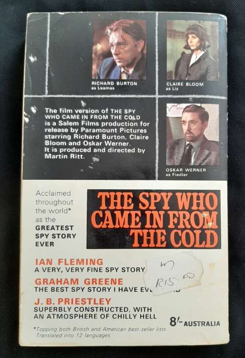 The Spy Who Came in from the Cold by John Le Carre