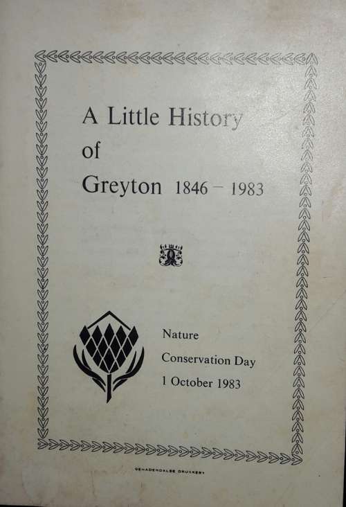 A Little History of Greyton 1846 - 1983