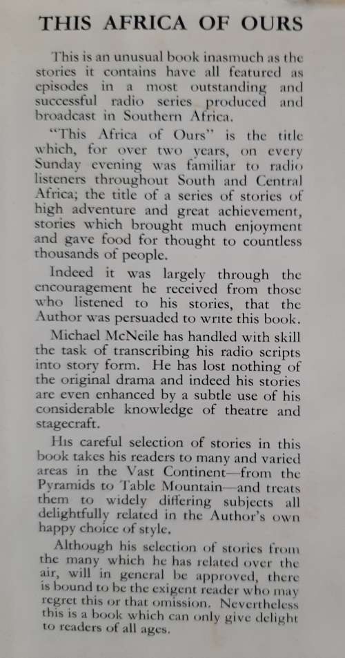 True Stories of This Africa of Ours by Michael McNeile