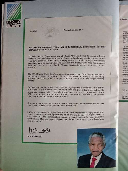 Rugby World Cup 1995 - Official Souvenir Programme