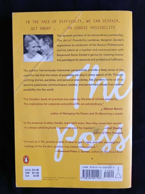 The Art of Possibility by Rosamund Stone Zander & Benjamin Zander