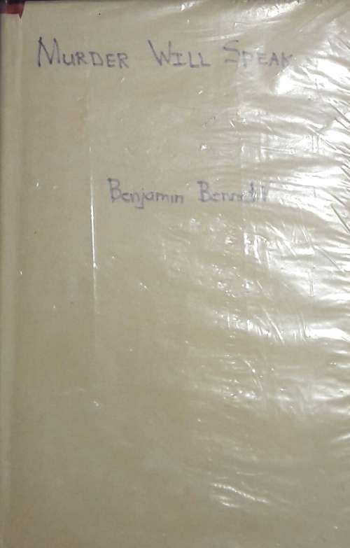 Murder Will Speak - Benjamin - Bennett