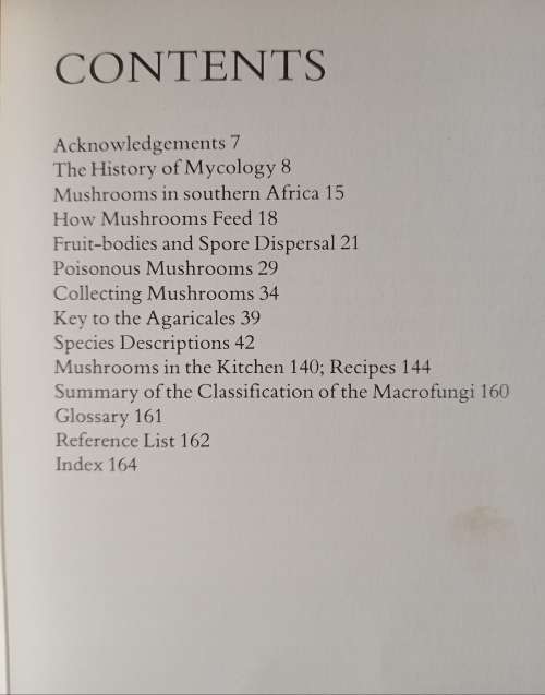 A Field Guide to the Mushrooms of South Africa by Levin, Branch, Rappoport & Mitchell