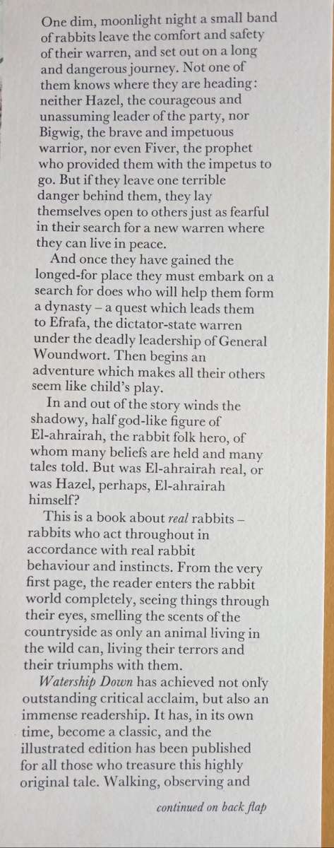 Watership Down by Richard Adams