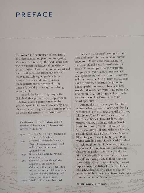 Grindrod: Charting New Horizons by Brian Ingpen