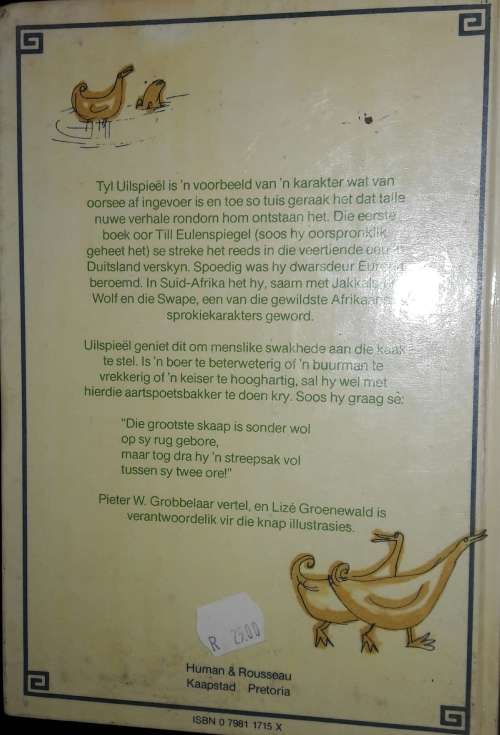 Uiltjie, Uiltjie In Die Spieel - Pieter W Grobblelaar