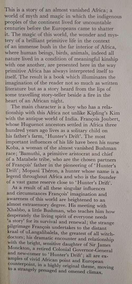 A Story Like the Wind by Laurens van der Post