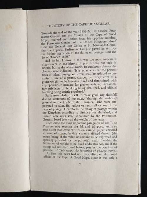 Cape Triangular Stamps by Eric Rosenthal & Eliezer Blum