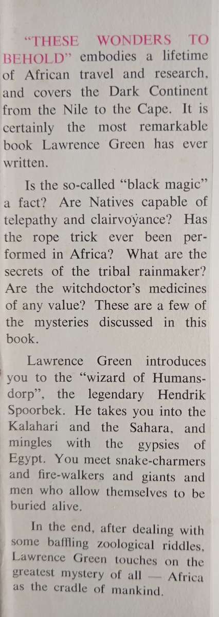 These Wonders to Behold by Lawrence G. Green
