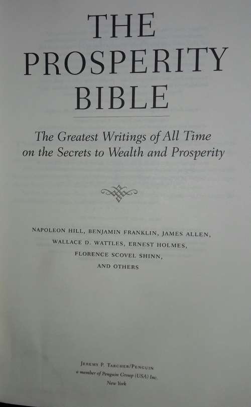 The Prosperity Bible - Jeremy P Tarcher / Penguin