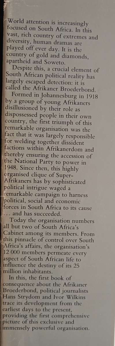 The Super-Afrikaners by Ivor Wilkins & Hans Strydom