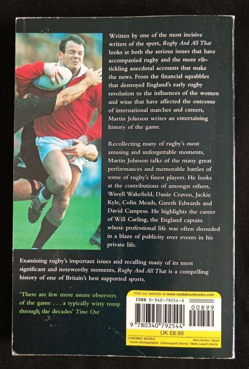 Rugby & All That An Irreverent History by Martin Johnson