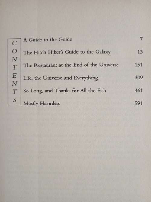 The Hitch Hiker`s Guide to the Galaxy by Douglas Adams