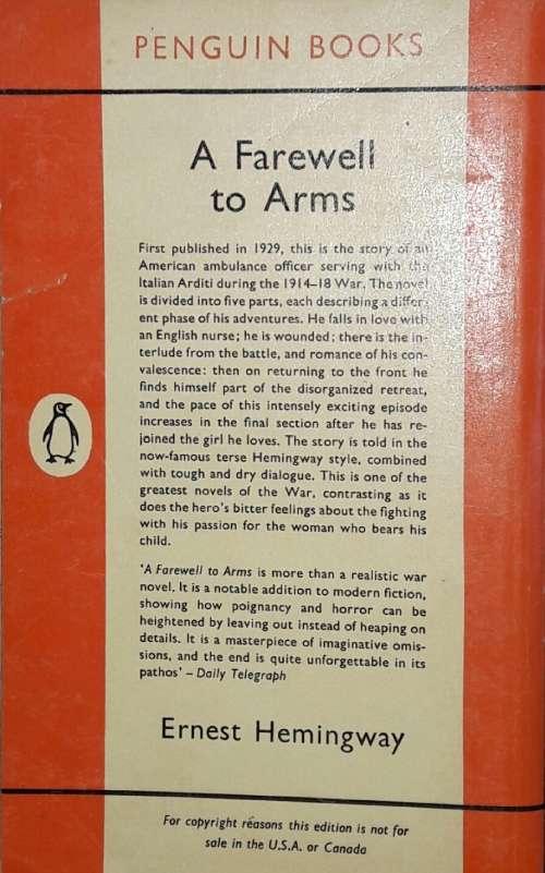 A Farewell To Arms - Ernest Hemmingway