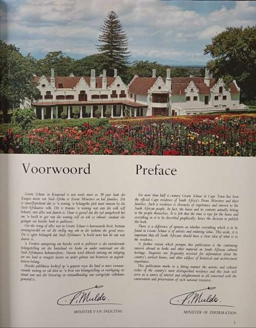 Groote Schuur Residence of South Africa`s Prime Minister