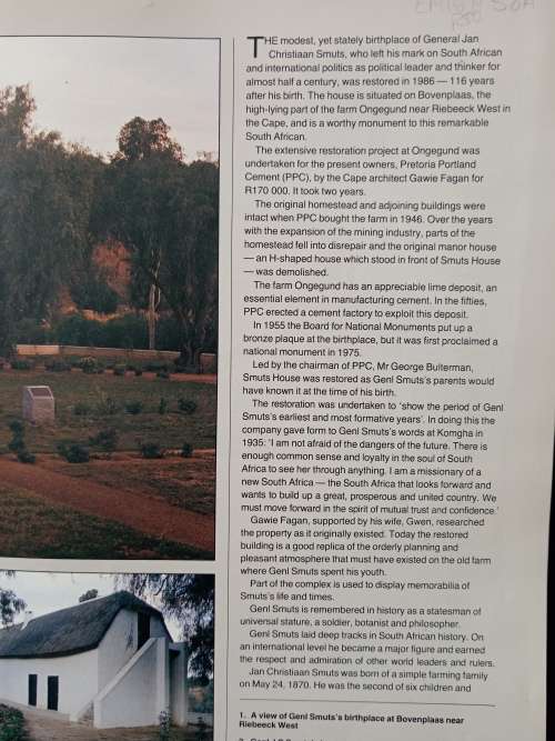 The Restoration of Smuts House by Amanda Botha