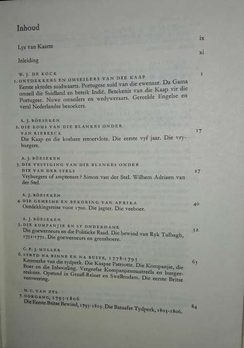 500 Jaar - Suid-Afrikaanse Geskiedenis - Onder Redaksie van Prof. C E J Muller
