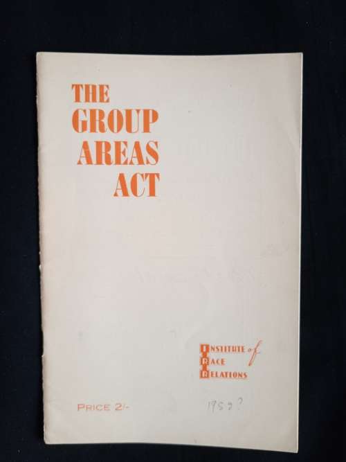 The Group Areas Act by Kenneth Kirkwood