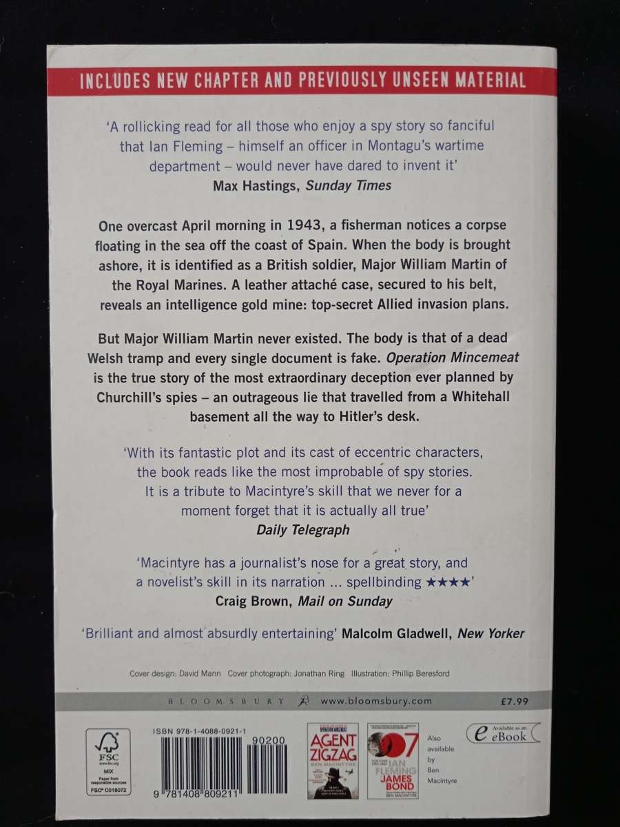 Operation Mincemeat by Ben Macintyre