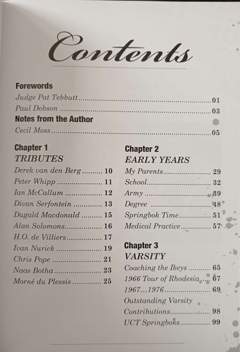 Doc Moss My Life in Rugby