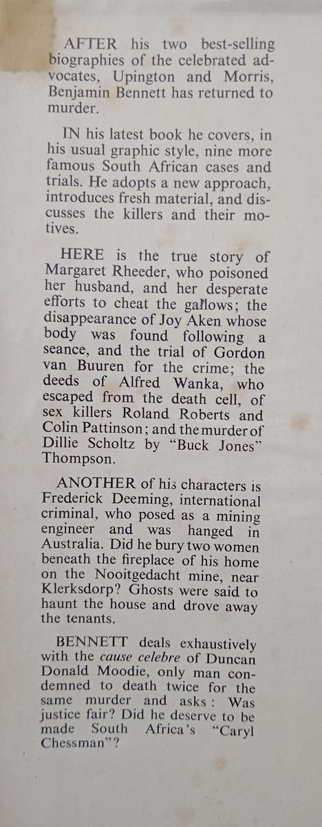 Murder Will Speak by Benjamin Bennett