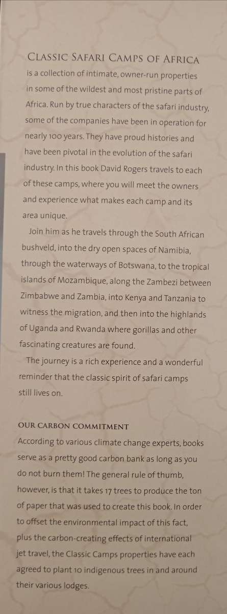 Classic Safari Camps of Africa by David Rogers