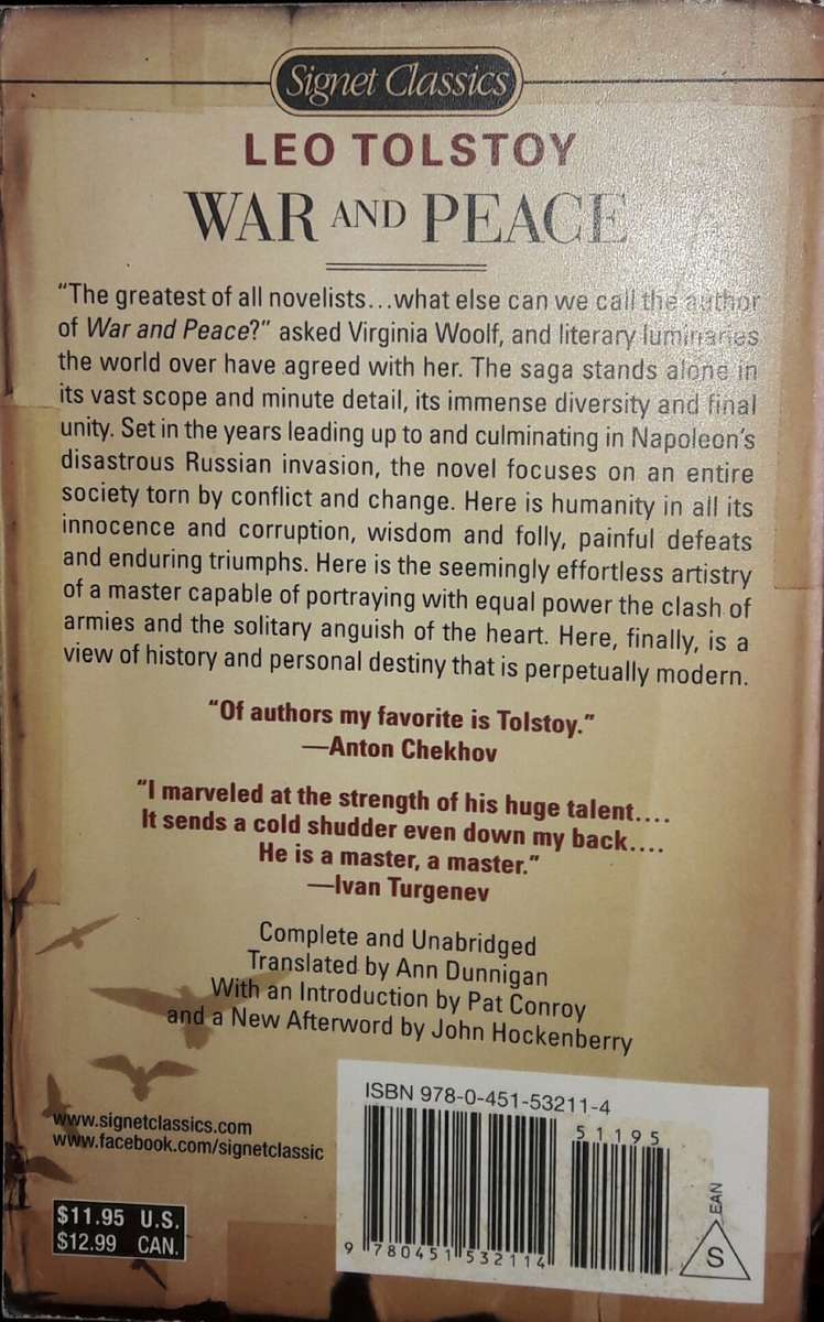 War And Peace - Leo Tolstoy