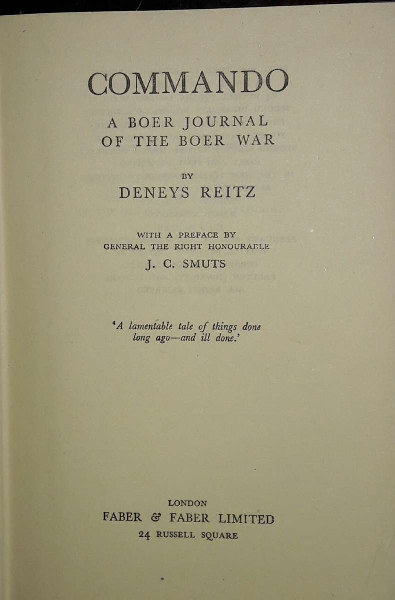 Commando - Deneys Reitz