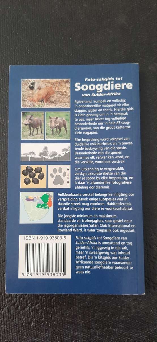 Foto-sakgids tot Soogdiere van Suider-Afrika by Burger Cillié