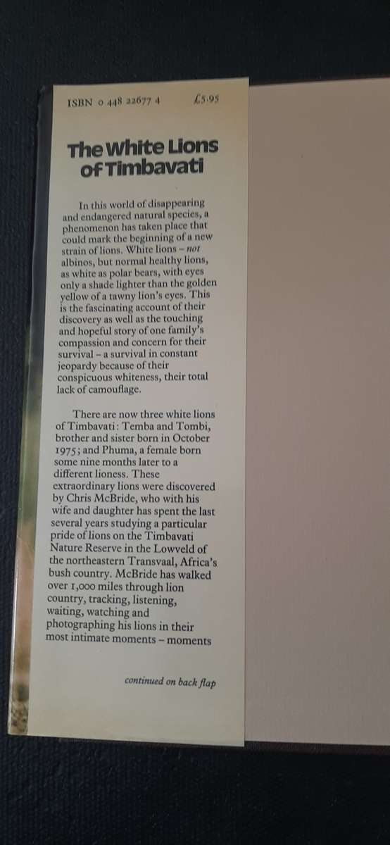 The White Lions of Timbavati by Chris McBride