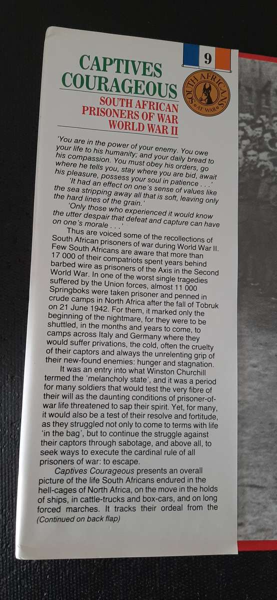 Captives Courageous - South African Prisoners of World War II by Maxell Leigh