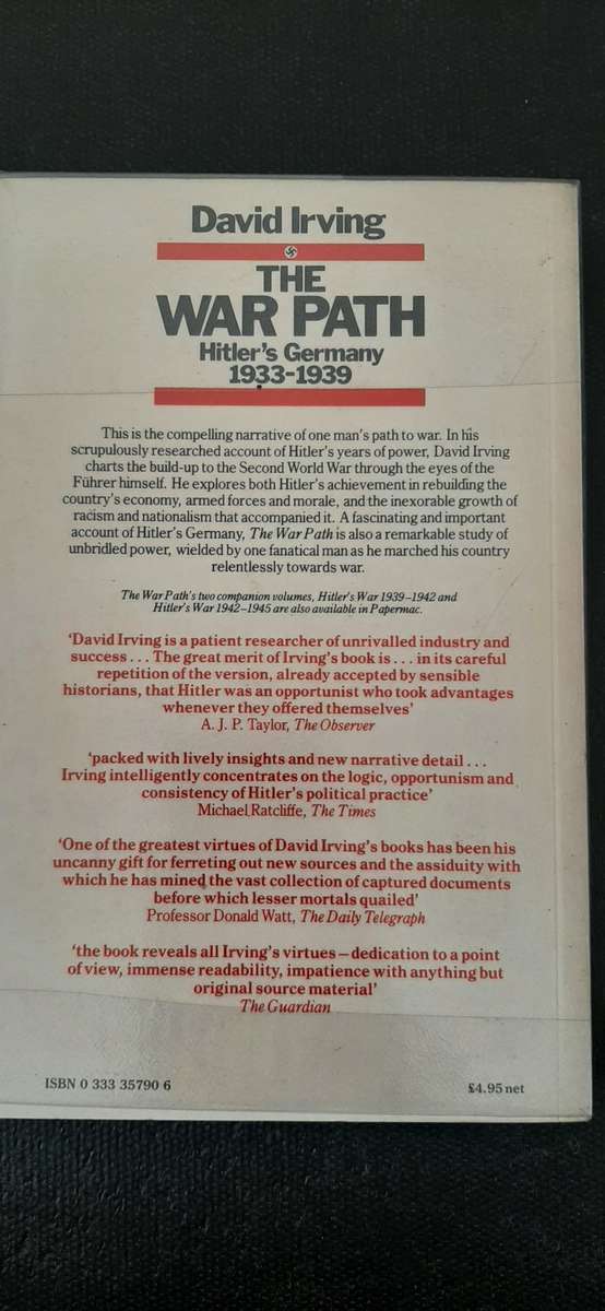 The War Path Hitler`s Germany 1933-1939 by David Irving