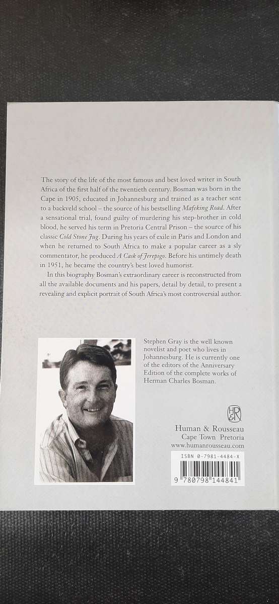 Life Sentence - A biography of Herman Charles Bosman by Stephen Gray